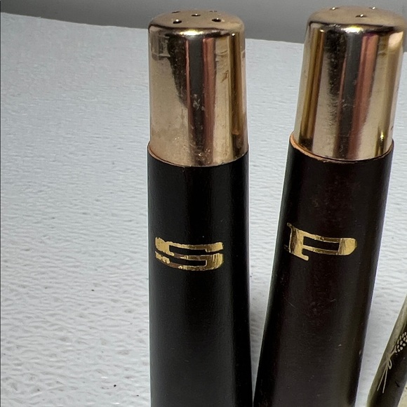 Vintage Wood and Glass Salt and Pepper Shaker Sets Very Old - Picture 2 of 6